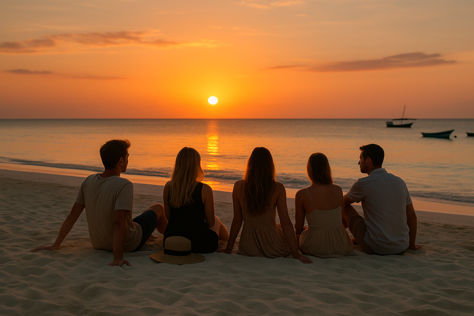 Sunset Serenity with Friends