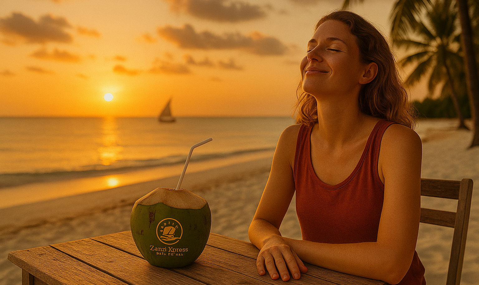 Golden Sunset by the Beach